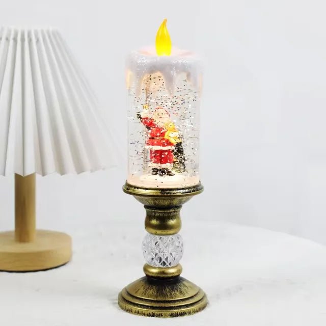 Avtoit | LED Christmas Candle Lights with Dreamy Snowflake Music Box