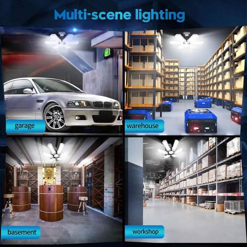 Avtoit | LED Garage Ceiling Lights 150W 15000LM 6500K with 6+1 deformable Panels