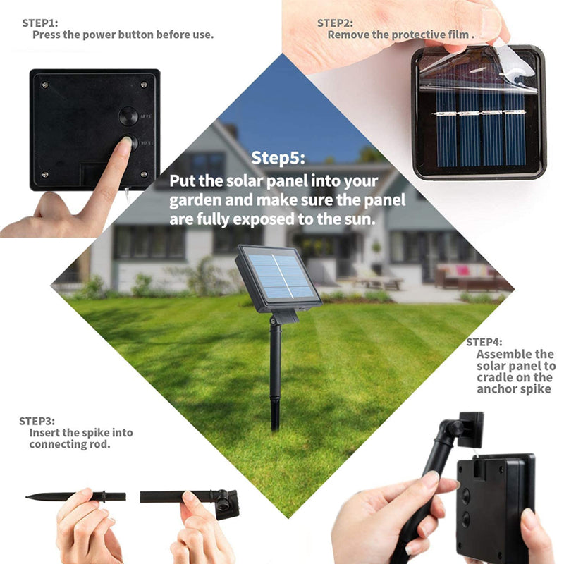 Avtoit | Solar string lights for outdoor use | Waterproof solar garden lights