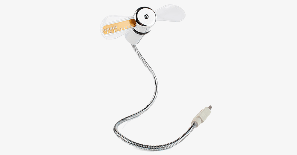 Avtoit | 2-in-1 LED Light USB Cooling Fan with Real-Time Clock - Think Different