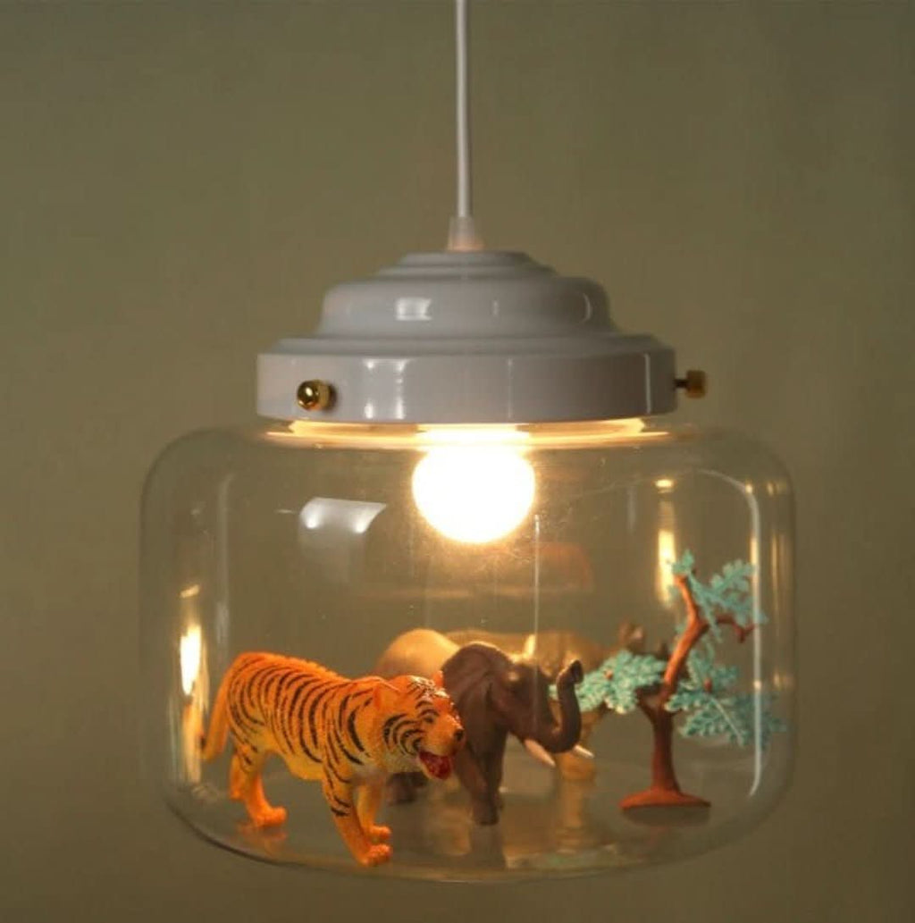 Avtoit | Smaller Zoo | Pendant lamp with glass shade