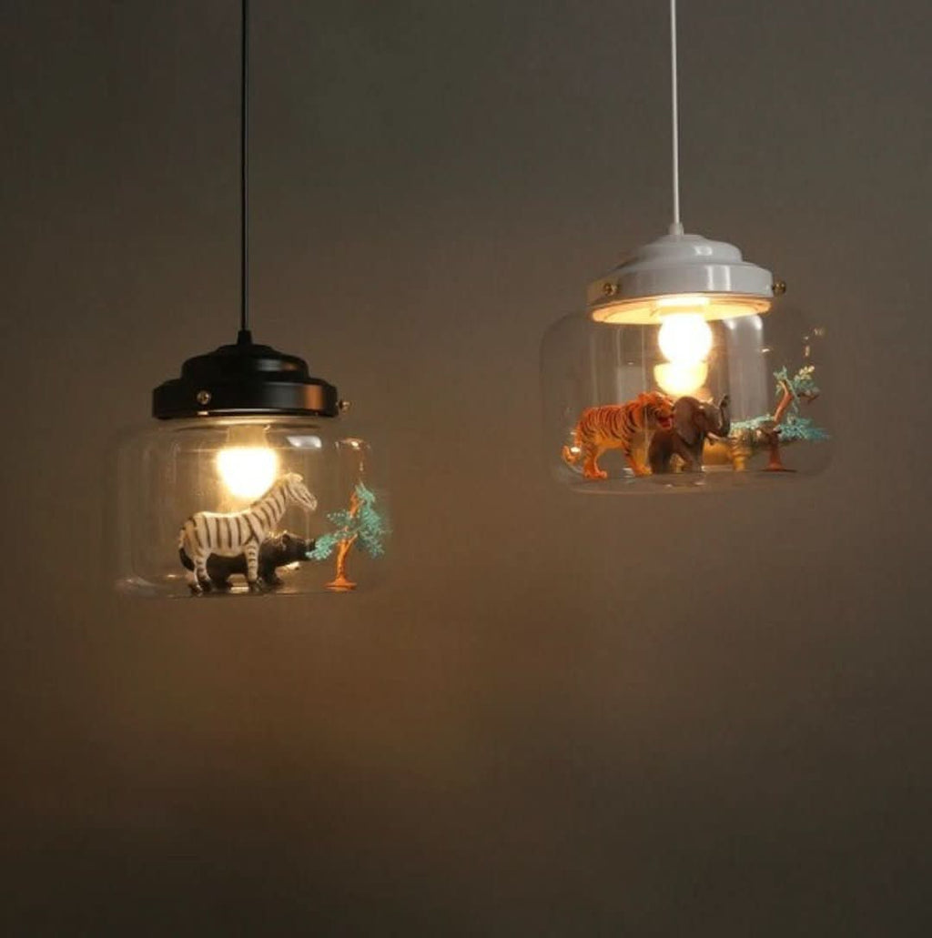 Avtoit | Smaller Zoo | Pendant lamp with glass shade