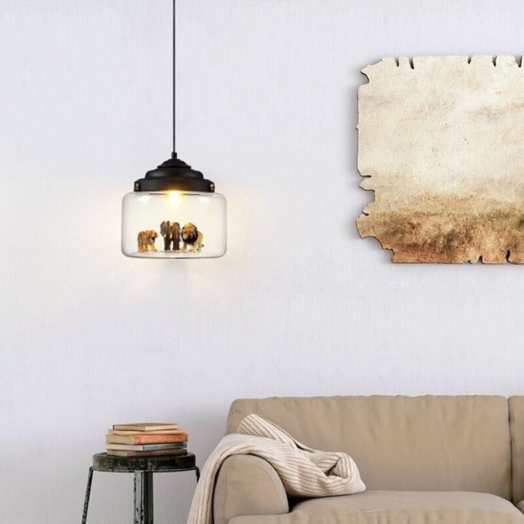 Avtoit | Smaller Zoo | Pendant lamp with glass shade