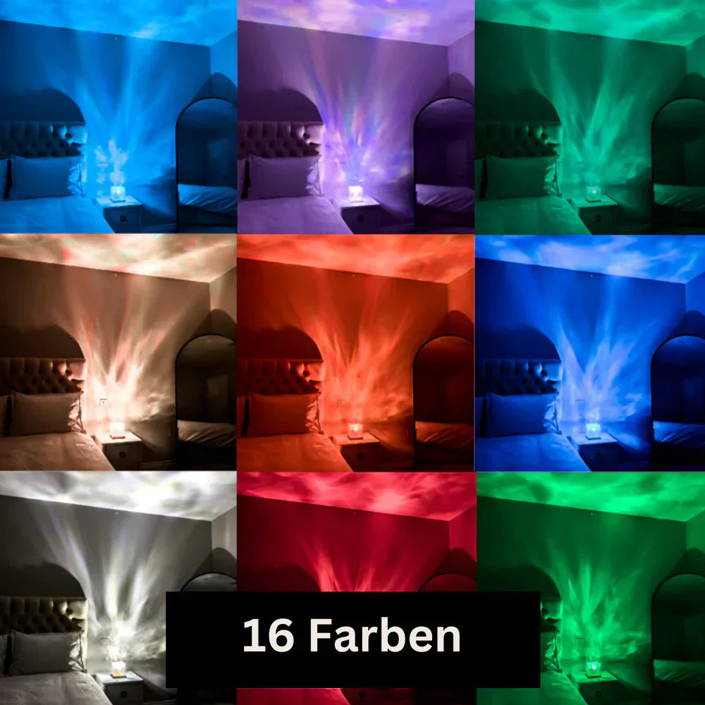 Avtoit | AuroraGlow Northern Lights Lamp – 16 Colour LED Mood Light with Remote