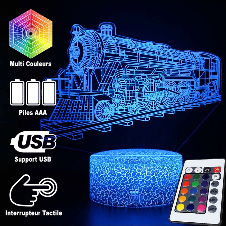 Avtoit | 3D Lamp Locomotive Vintage