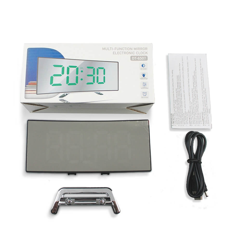 Avtoit | LumiCurve Curved LED Digital Alarm Clock with Modern Design
