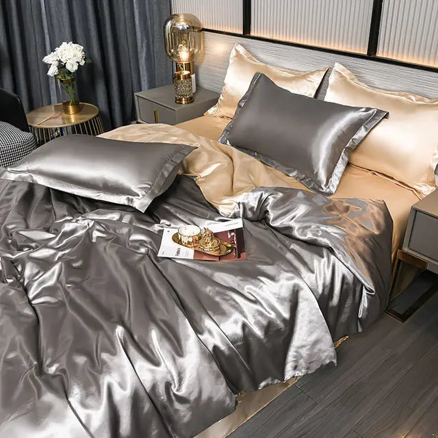 Avtoit | Luxurious Satin Duvet Cover - SilkSerenity
