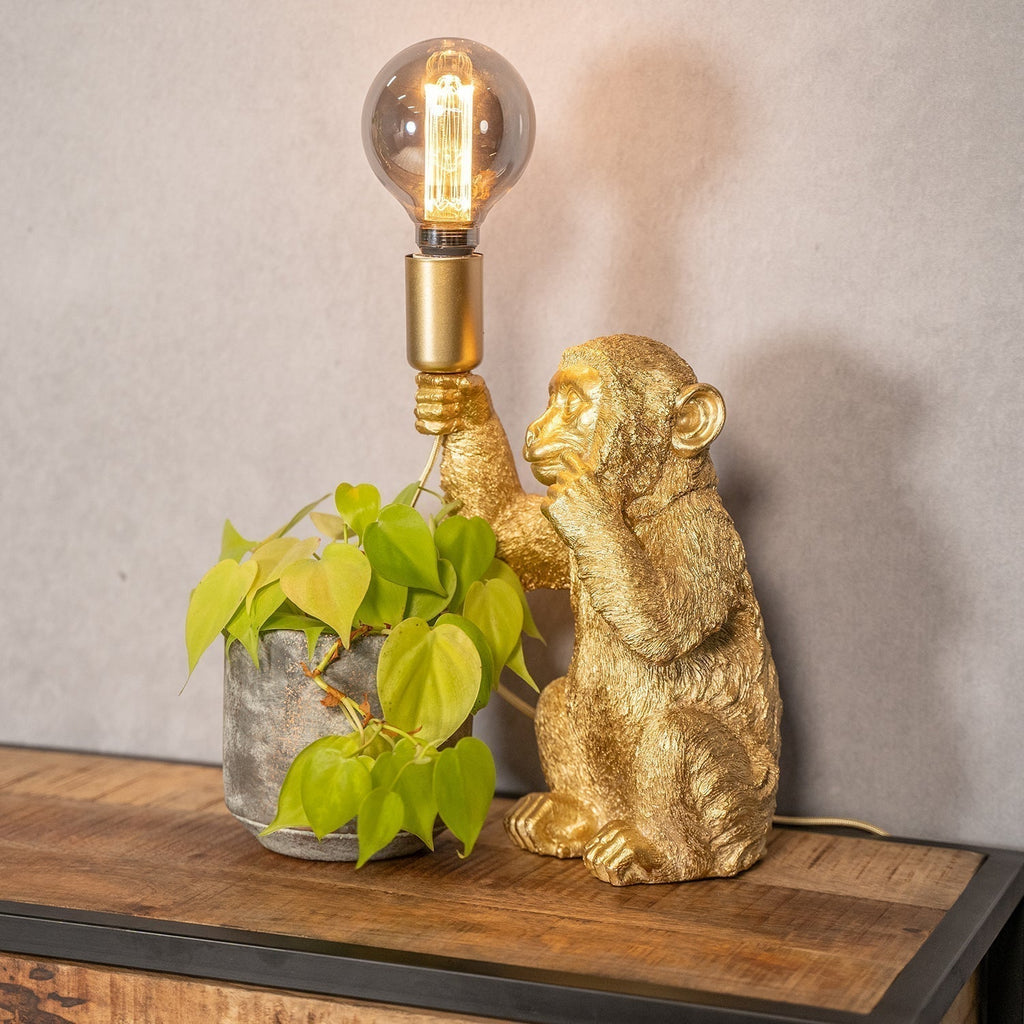 Avtoit | Luxury Gold Monkey Table Lamp - GoldenChimp