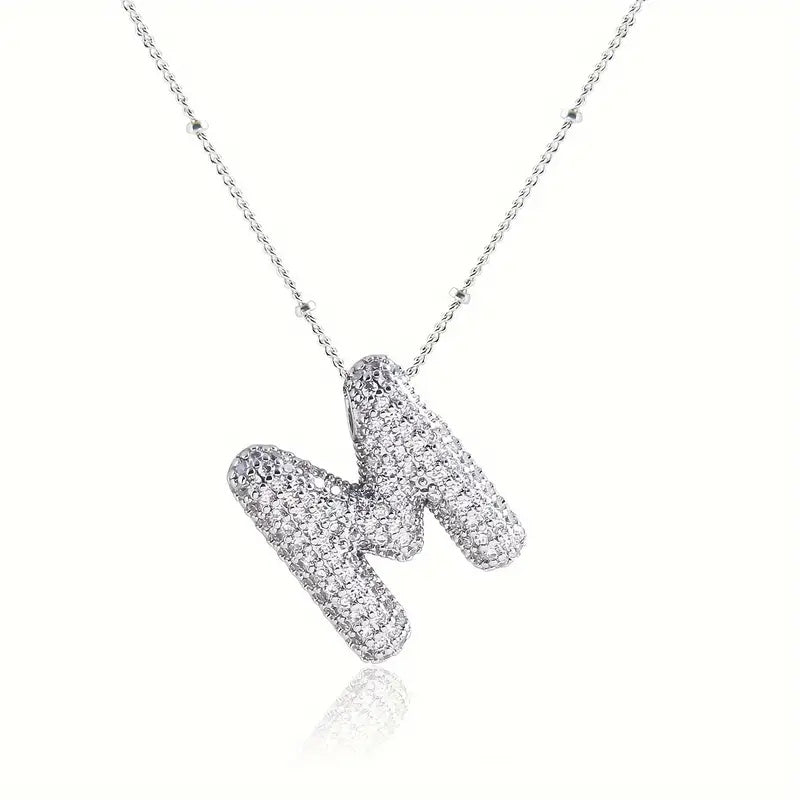 Avtoit | Alphabet-Diamond-Pendant-Necklace
