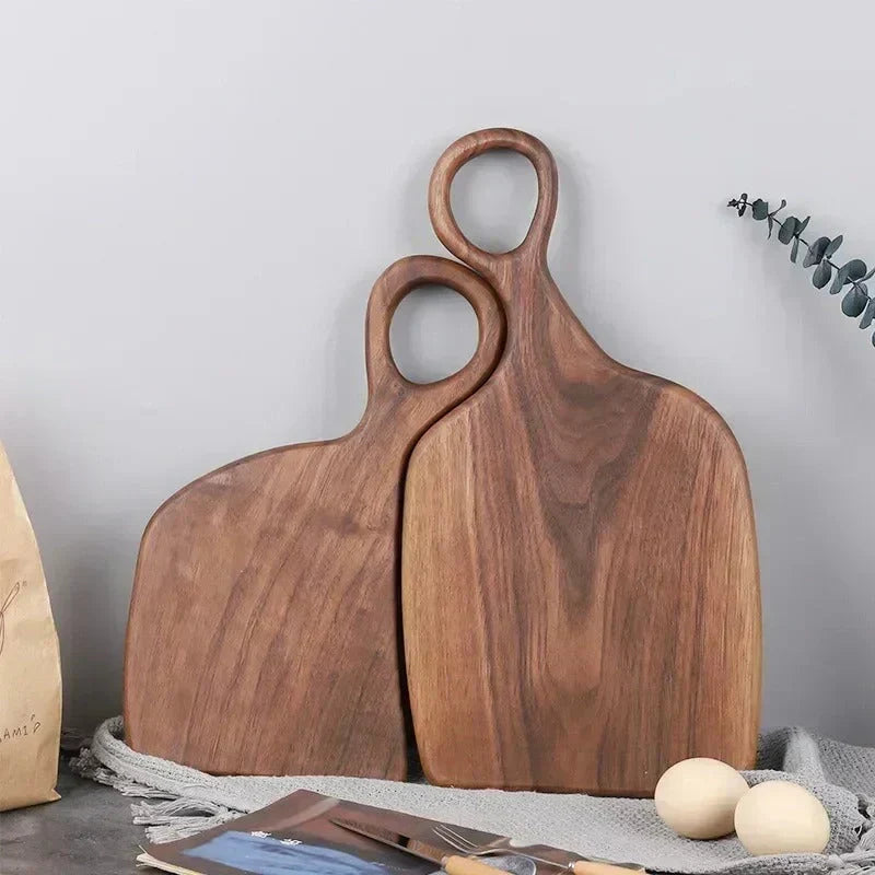 Avtoit | NutriCraft – Luxurious walnut cutting board with double-sided functionality for kitchen and presentation