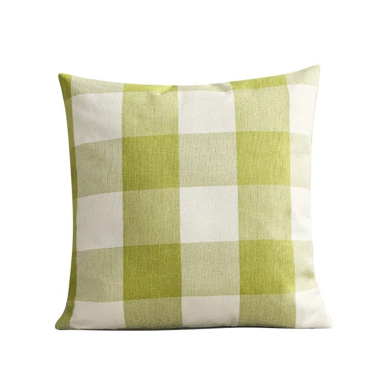 Avtoit | Cozy Checked Cushion Cover in Country Style – Autumn Plaid (1+1 FREE)