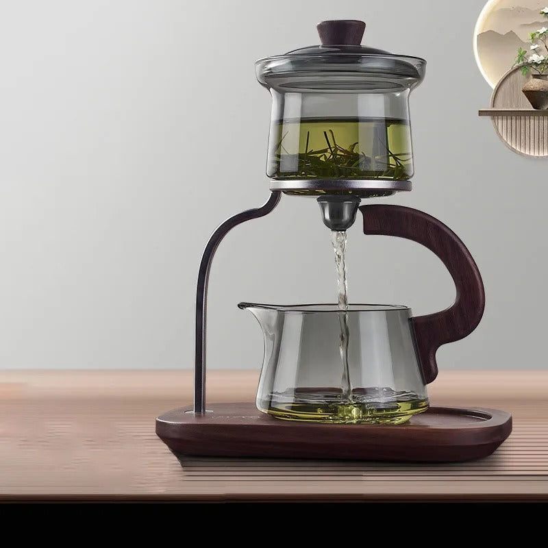 Avtoit | Walnut Signature One-Key Glass Tea Set
