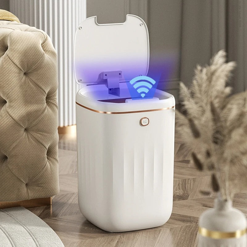 Avtoit | Smart Sensor Trash Bin with UV Light – Automatic Touchless Wastebasket with Lid & Odor Control for Kitchen, Bathroom & Home Hygiene