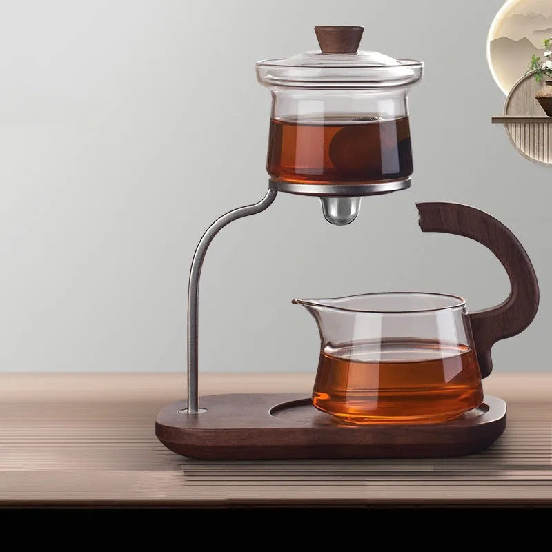 Avtoit | Walnut Signature One-Key Glass Tea Set