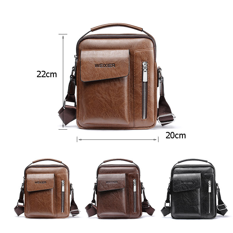 Avtoit | Luxury Shoulder Bag for Men – PU Leather Crossbody Satchel with Adjustable Strap