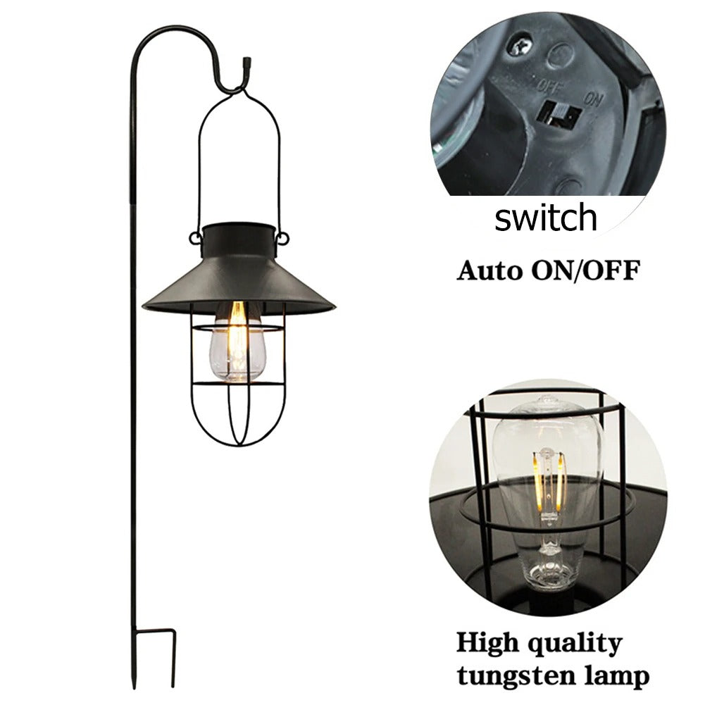 Avtoit | Hadleigh Hanging Solar Wall Light - Stylish Solar Lantern for Outdoor Spaces