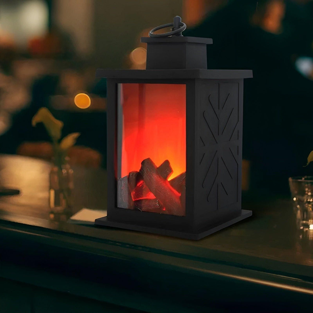 Avtoit | RadiantFlame LED Lantern – Realistic Flame Table Lamp for Cosy Ambient Lighting