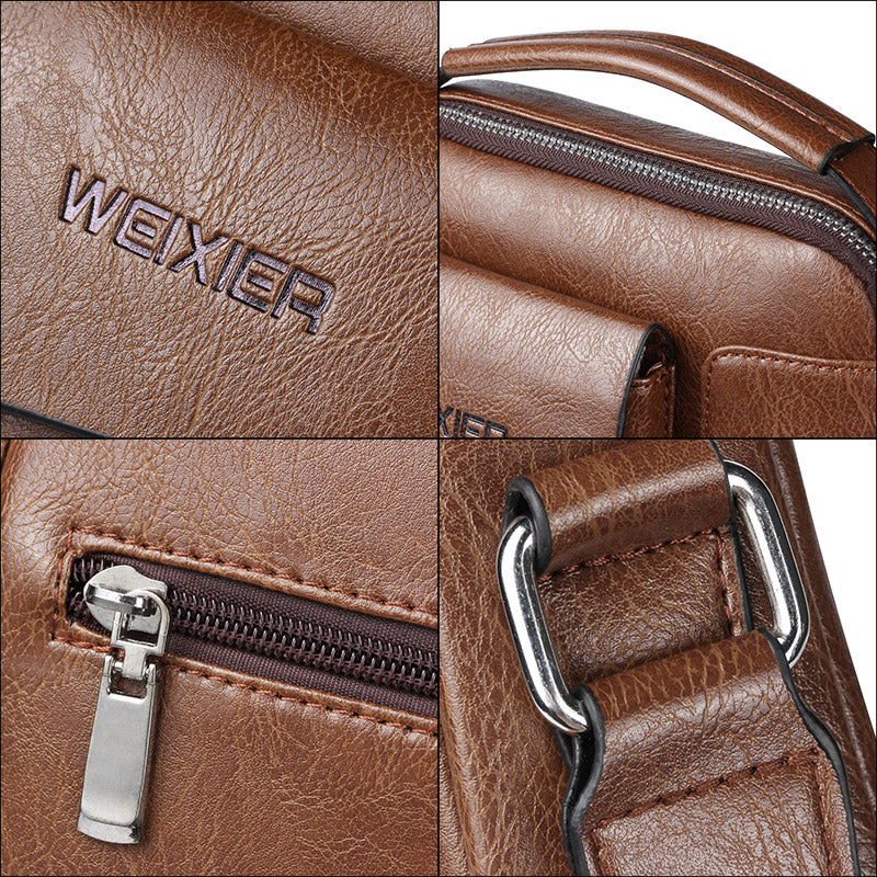 Avtoit | Luxury Shoulder Bag for Men – PU Leather Crossbody Satchel with Adjustable Strap