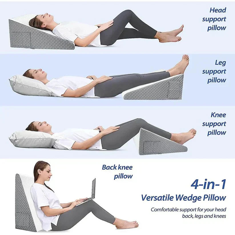 Avtoit | Wedge Pillow for Sleep Apnea | Elevates Head, Reduces Snoring & Acid Reflux for Restful Sleep