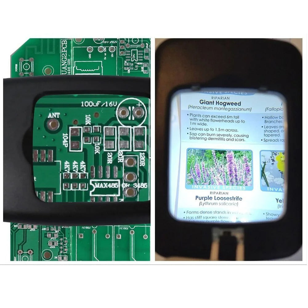Avtoit | Full Page Magnifying Glass with Light & Stand | Reading Aid for the Elderly