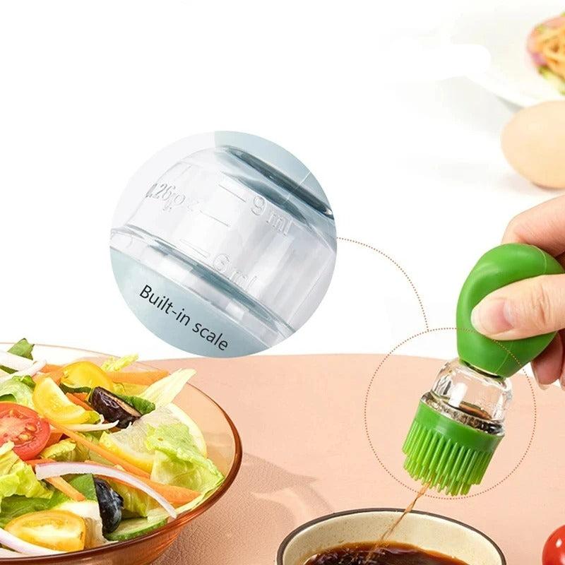 Avtoit | Oil dispenser with silicone brush – Precise dosing & Easy application for cooking & grilling