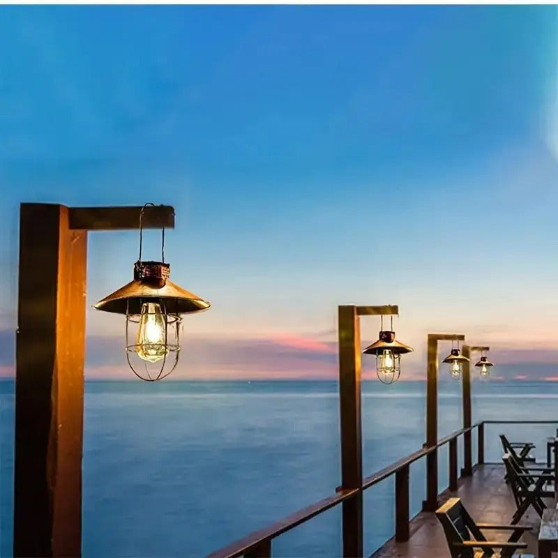 Avtoit | Hadleigh Hanging Solar Wall Light - Stylish Solar Lantern for Outdoor Spaces