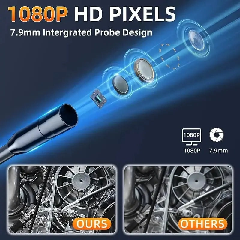 Avtoit | Industrial Endoscope Inspection Camera – 1080P HD with 4.3-Inch Screen Adjustable Lens