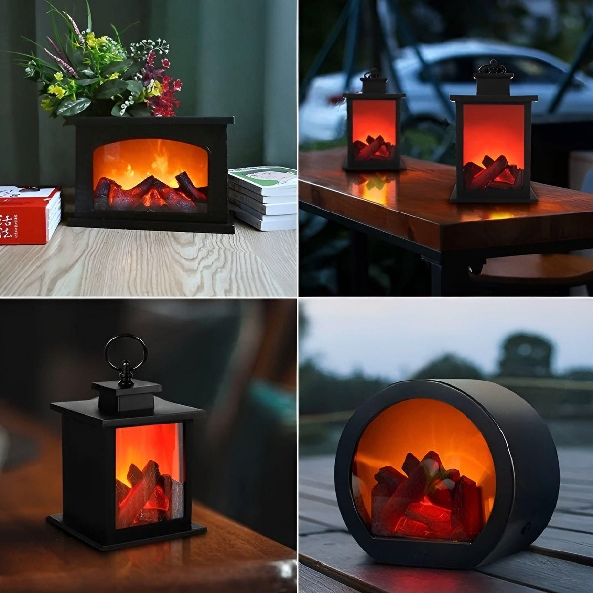 Avtoit | RadiantFlame LED Lantern – Realistic Flame Table Lamp for Cosy Ambient Lighting