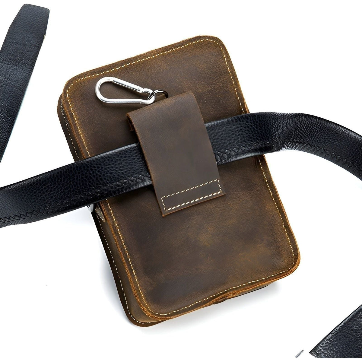Avtoit | Vidal Bag – Functional Leather Waist Bag for Men with Adjustable Strap and Multi-Pocket Design