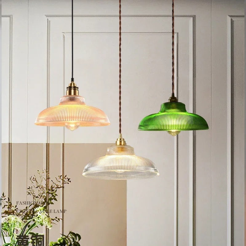 Avtoit | Glass Pendant Light | Adjustable Cable, Warm Light Effect & Ideal for Kitchen and Dining Spaces
