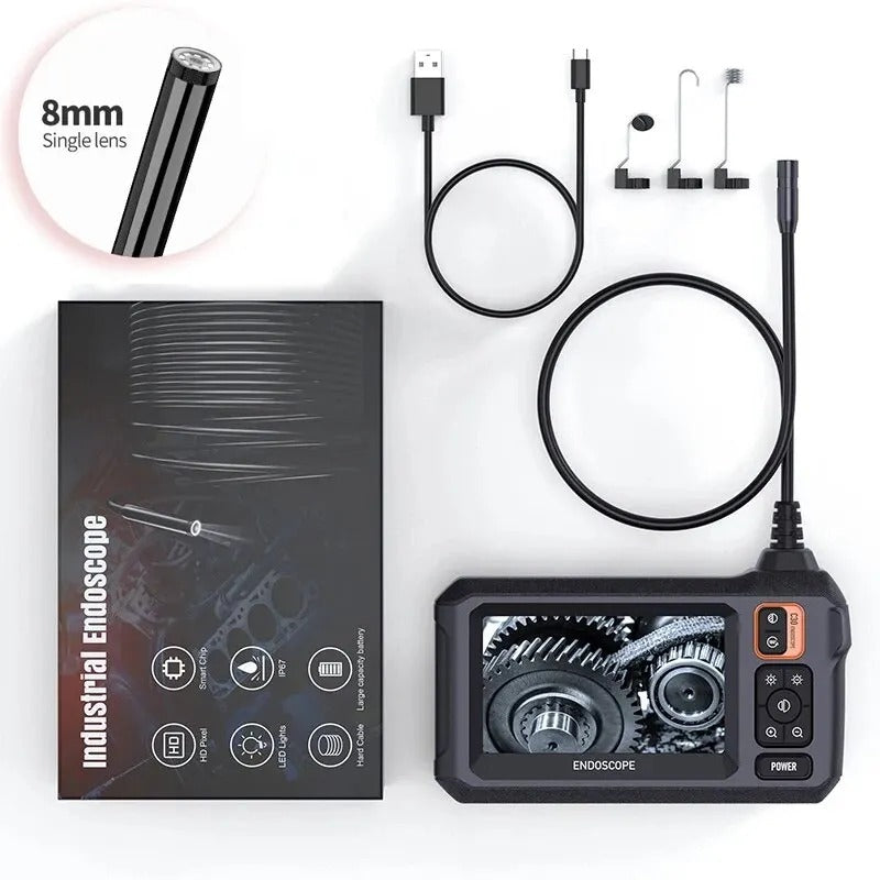Avtoit | Industrial Endoscope Inspection Camera – 1080P HD with 4.3-Inch Screen Adjustable Lens