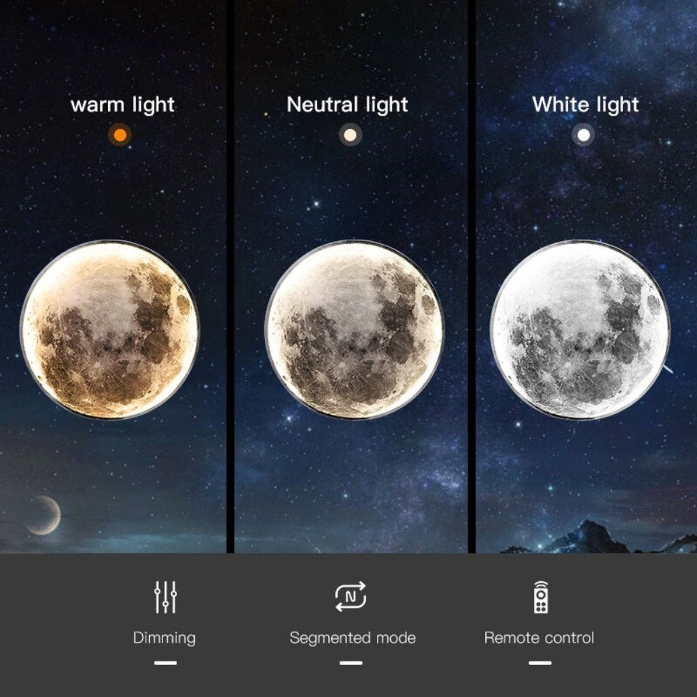 Avtoit | 3D LED Moon or Earth Ceiling or Wall Lamp (3 Styles) 24CM-80CM