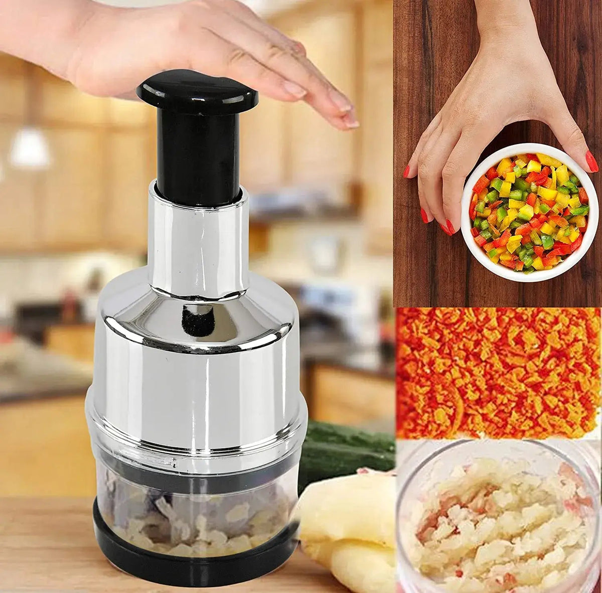 Avtoit | Manual Stainless Steel Vegetable Chopper - ChefChop Pro