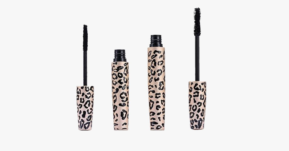 Avtoit | 3D Transplant gel & mascara in leopard pattern bottle - Made from natural fibers - Waterproof & easy to use