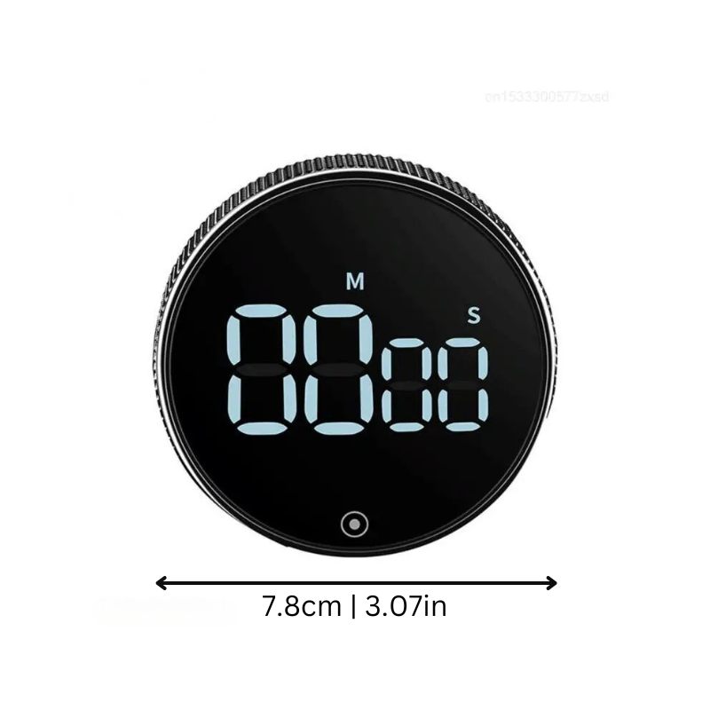 Avtoit | SmartTime Kitchen Timer | Easy One-Twist Operation, Large LED Display & Adjustable Alarm for Cooking, Studying & Classroom Use