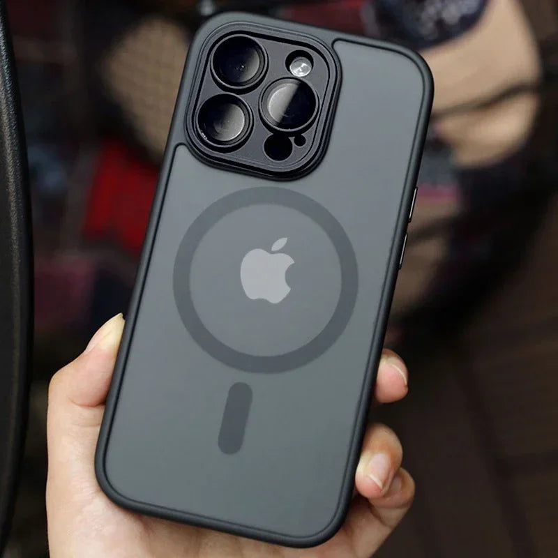 Avtoit | Matte Armour Magnetic Case with Shock Protection & Magsafe Support – 1+1 FREE