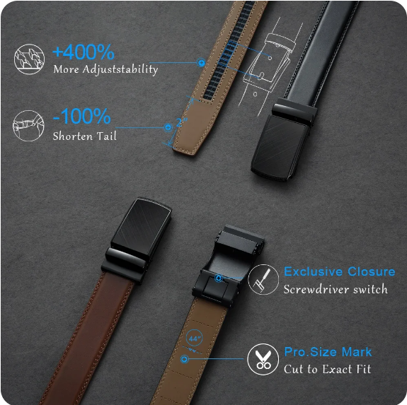 Avtoit | Men's Belt with Automatic Buckle - Eleganzio