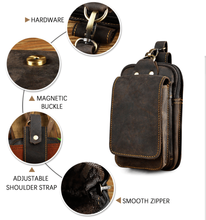 Avtoit | Men's High-Quality Leather Waist Bag - Guardian Leather