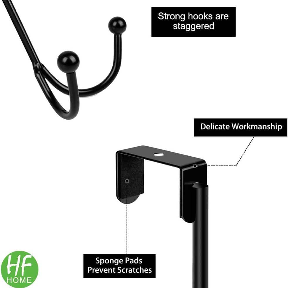 Avtoit | Metal double storage hooks for hanging on doors