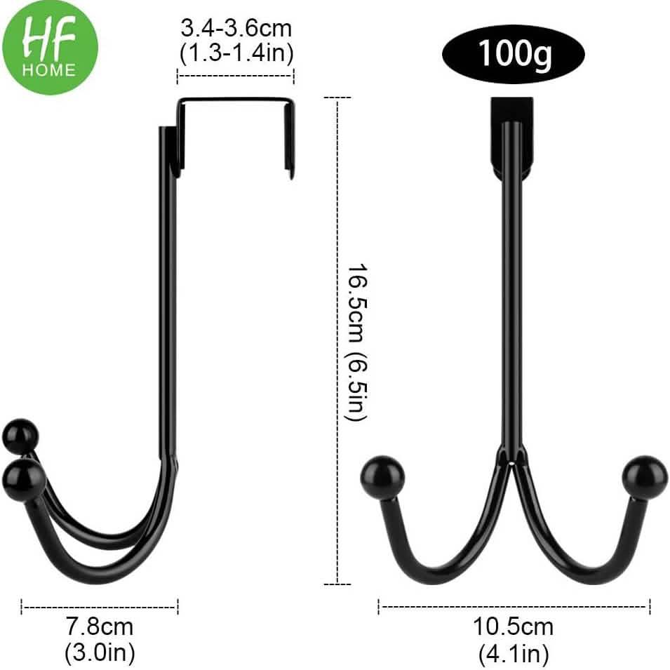 Avtoit | Metal double storage hooks for hanging on doors