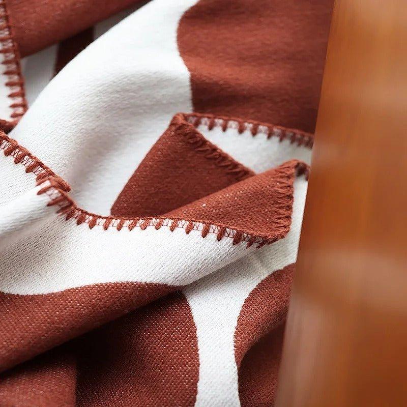 Avtoit | Modern, Abstract Throw Blanket in Bohemian Style – Nordic Style Blanket, Bedspread, Coverlet