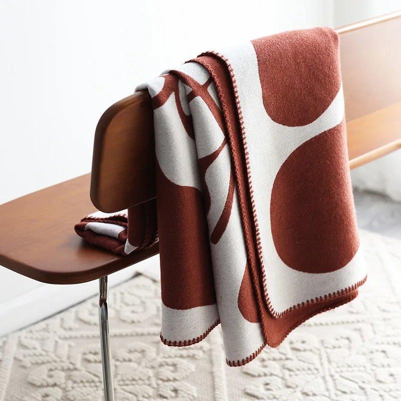 Avtoit | Modern, Abstract Throw Blanket in Bohemian Style – Nordic Style Blanket, Bedspread, Coverlet