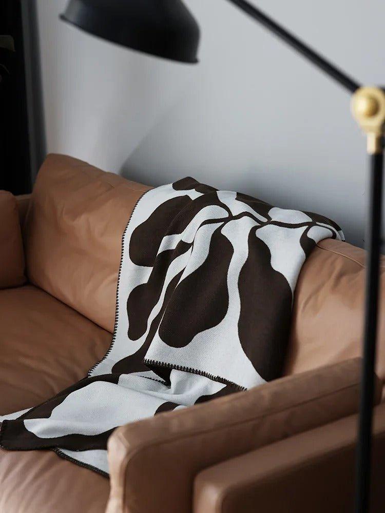 Avtoit | Modern, Abstract Throw Blanket in Bohemian Style – Nordic Style Blanket, Bedspread, Coverlet