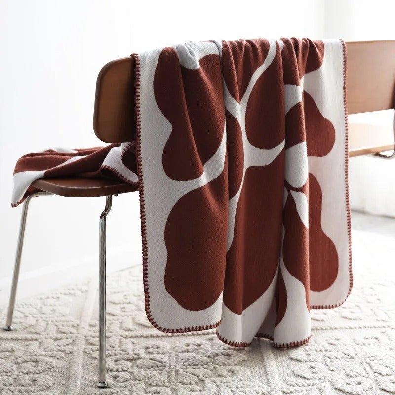 Avtoit | Modern, Abstract Throw Blanket in Bohemian Style – Nordic Style Blanket, Bedspread, Coverlet