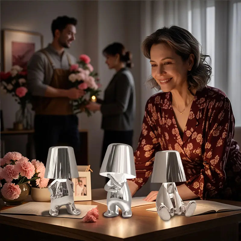 Avtoit | 5 Brothers Wireless Table Lamp – Rechargeable LED Designer Lamp with Dimmable Light (Warm White)
