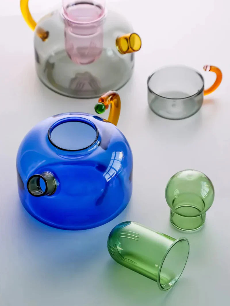 Avtoit | Color Bloom Glass Teapot & Cup Set