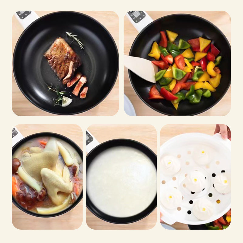 Avtoit | Multifunctional Electric Frying Pan with Steamer - CookEase
