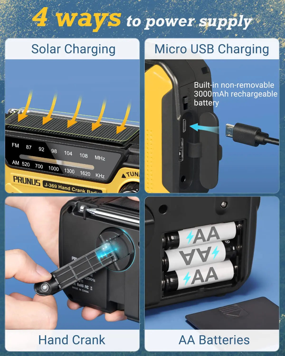 Avtoit | Multifunctional Emergency Radio with Charging Options - SafeSignal