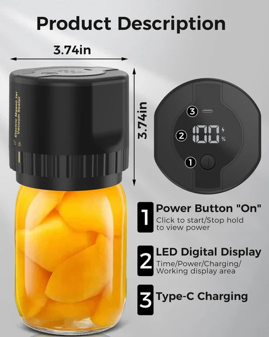 Avtoit | Electric Mason Jar Vacuum Sealer Kit