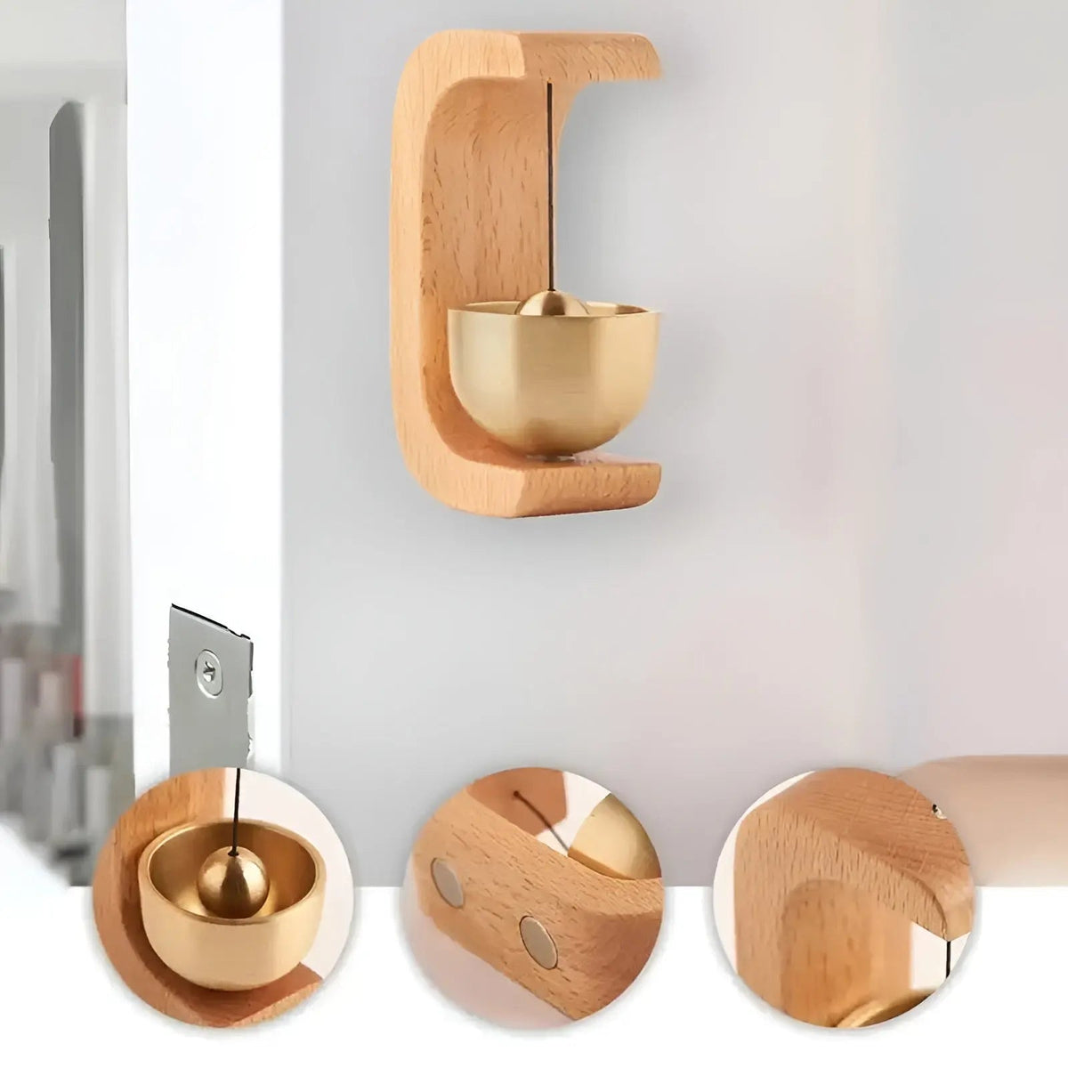 Avtoit | Door bells - Melodic - Decorative wood - Japanese style - Singing bowl bell